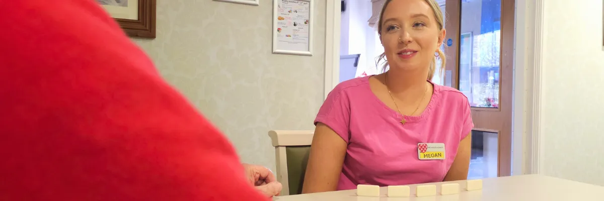 activities team in care home domino